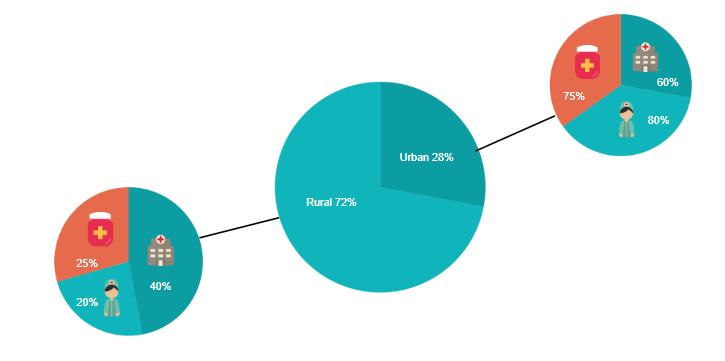 India Healthcare Accessibility - The Urban/Rural Divide