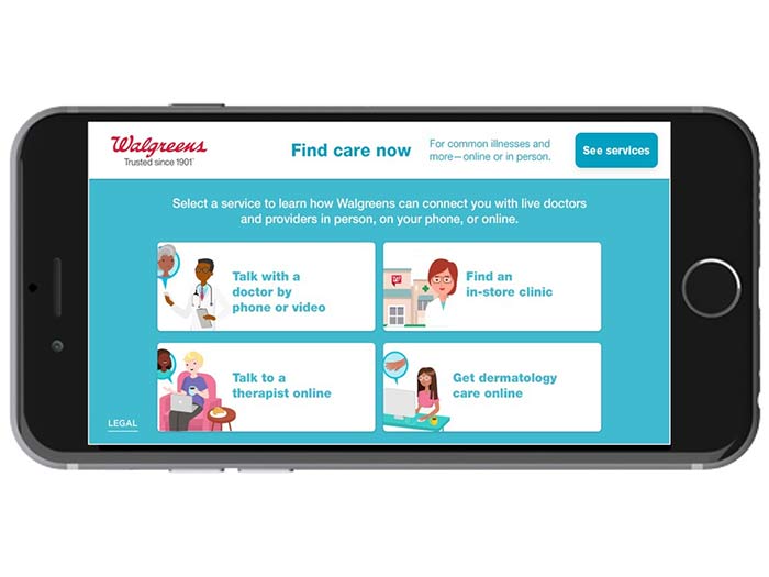 Image result for walgreens find care now