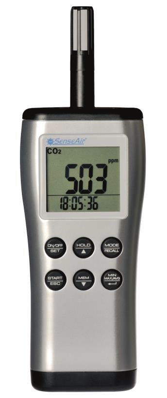 pSENSE II CO2-, lämpötila- ja kosteusmittari