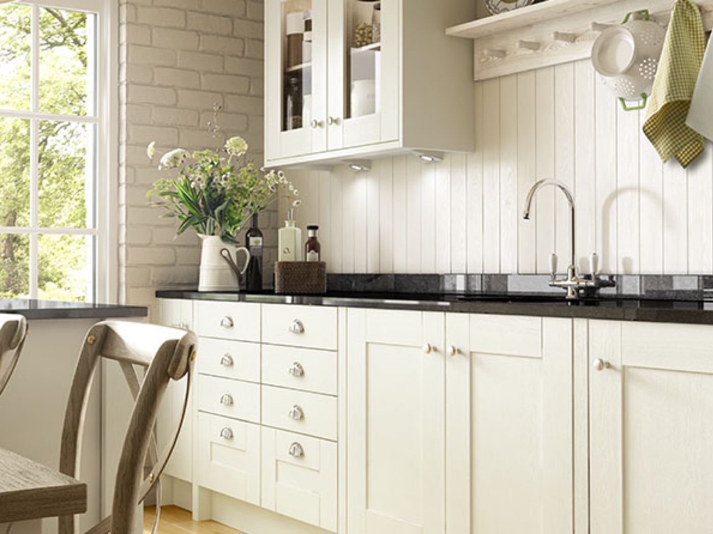 Somerset Bone White Kitchen | Fitted Kitchens - Ara