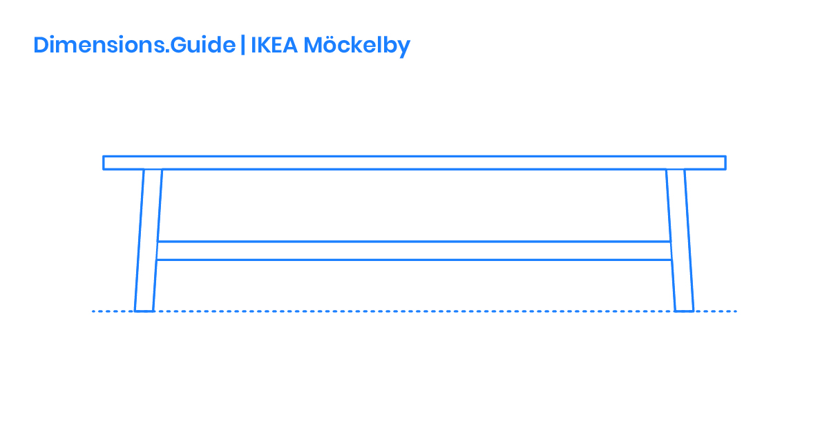 Ikea Möckelby Bench Dimensions Drawings Dimensionsguide