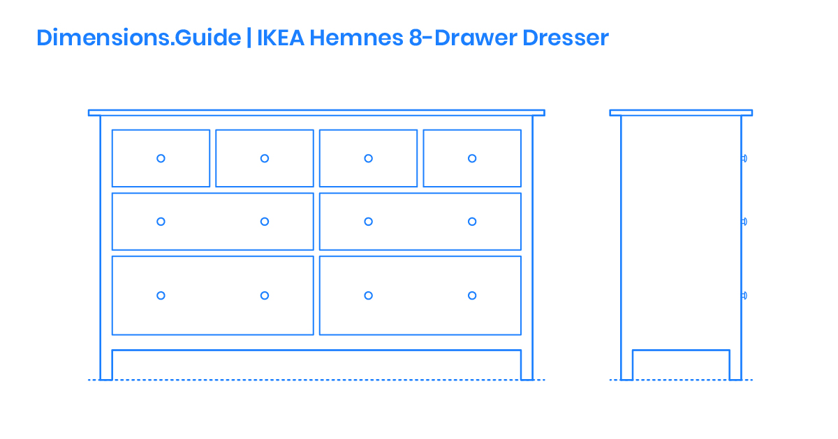Ikea Hemnes 8 Drawer Dresser Dimensions Drawings Guide