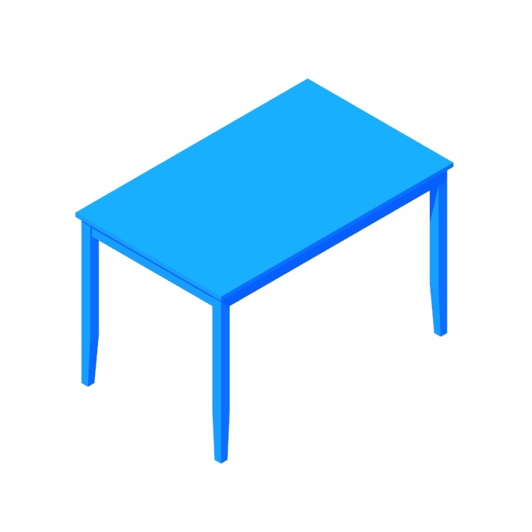 IKEA Lerhamn Table - Rectangular Dimensions & Drawings