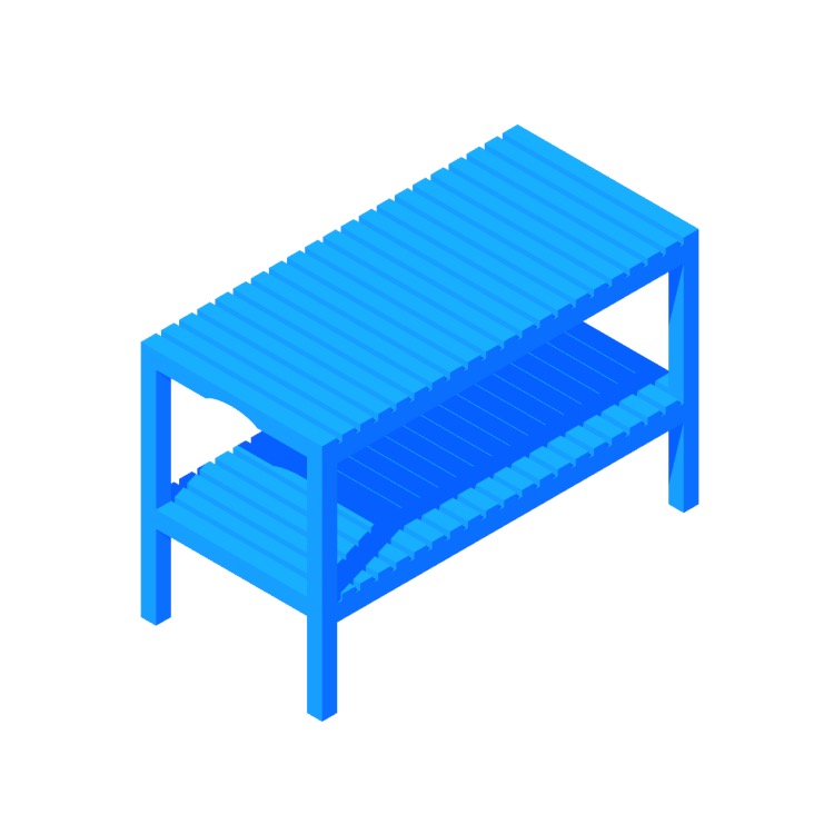 IKEA Molger Bench Dimensions & Drawings | Dimensions.com