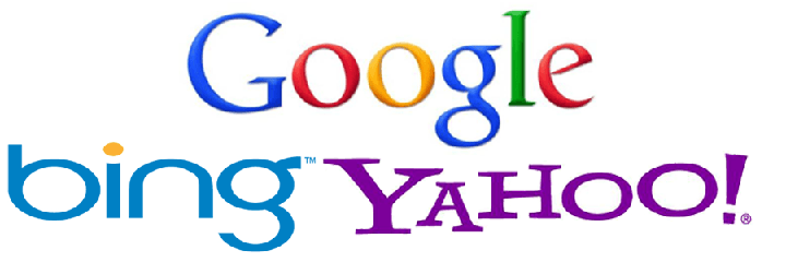 Suchmaschinen Logos führender Unternehmen