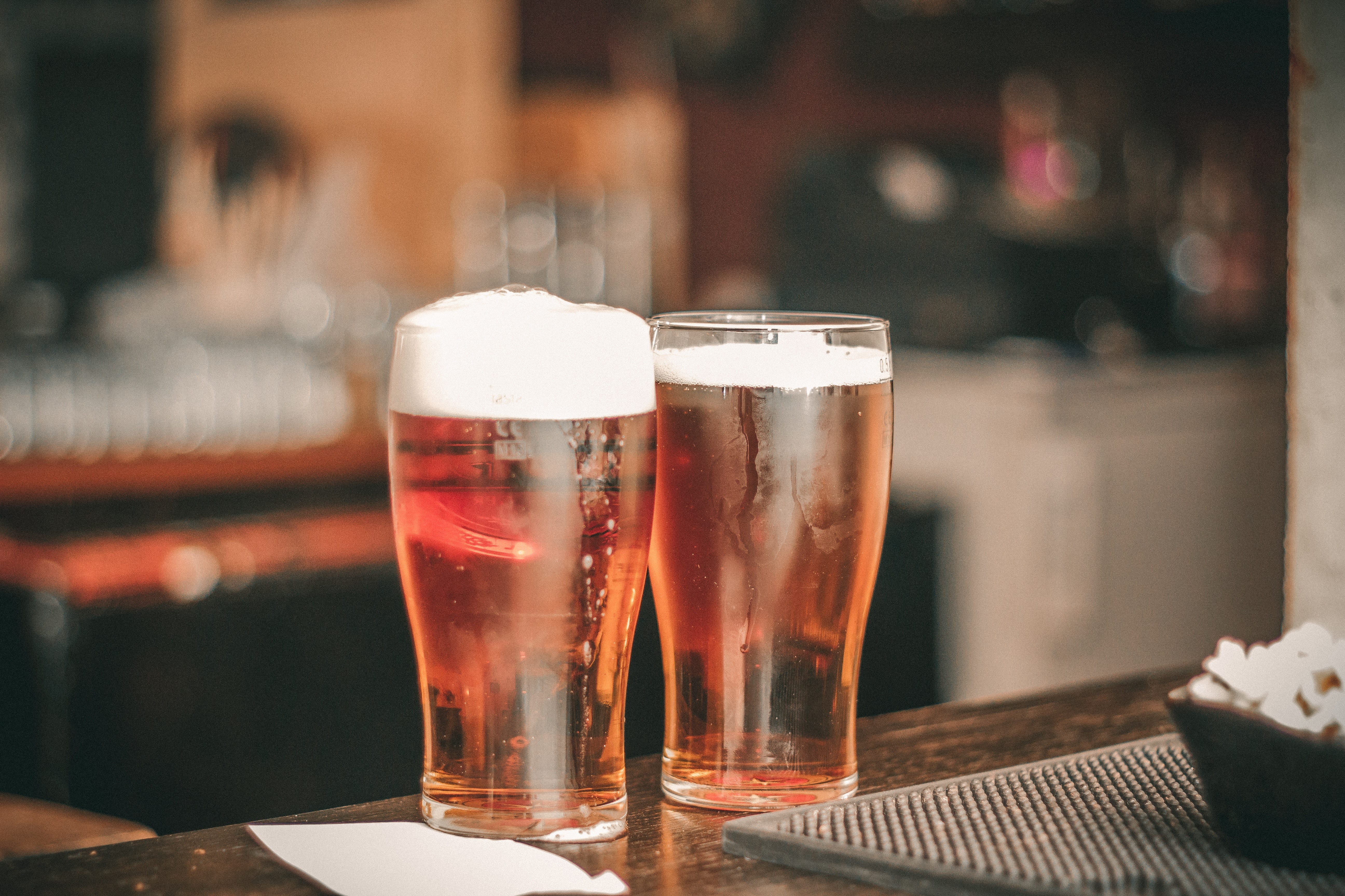 Two Tall Glasses of Beer