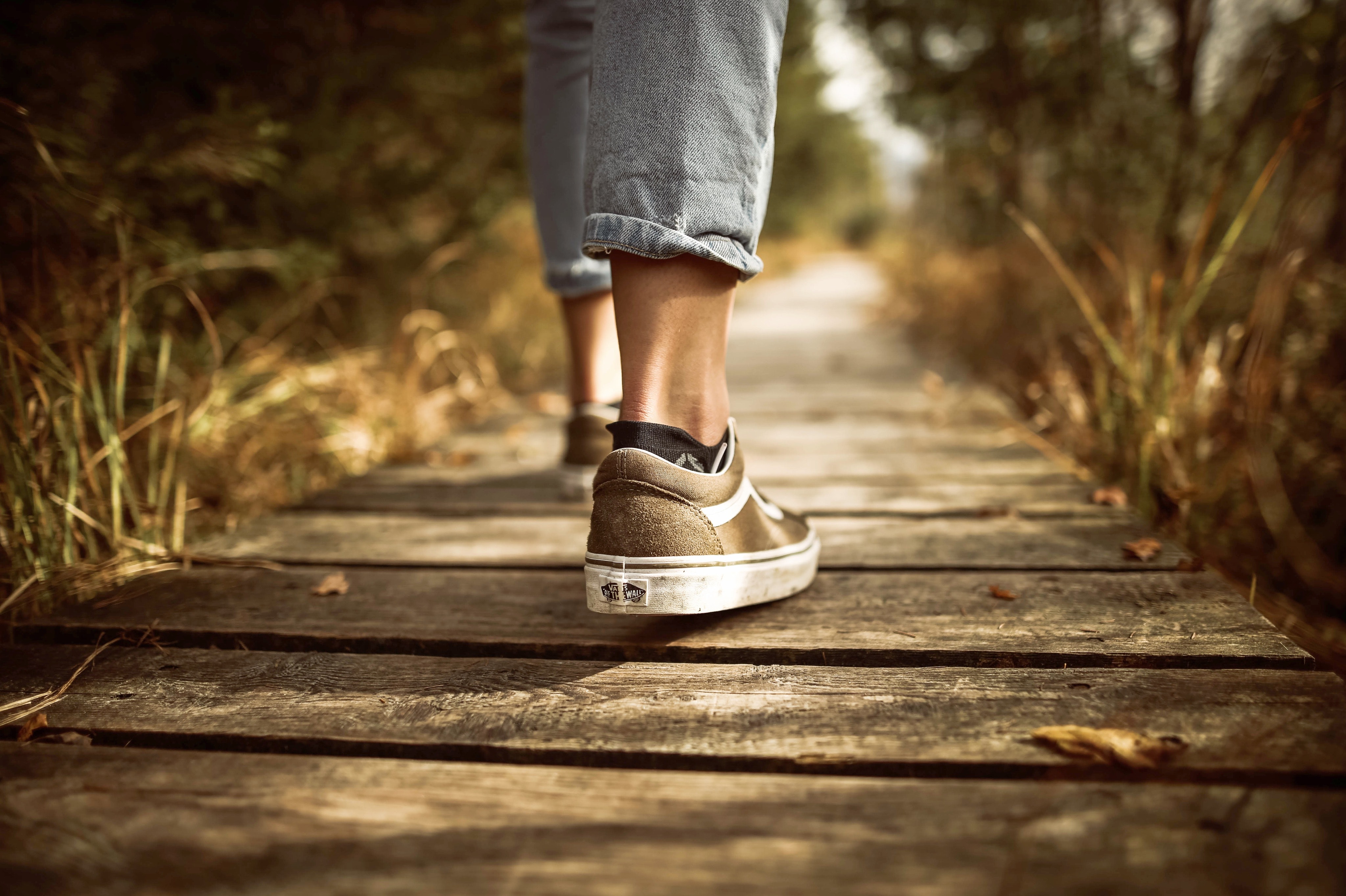 Adolescent Walking on Road