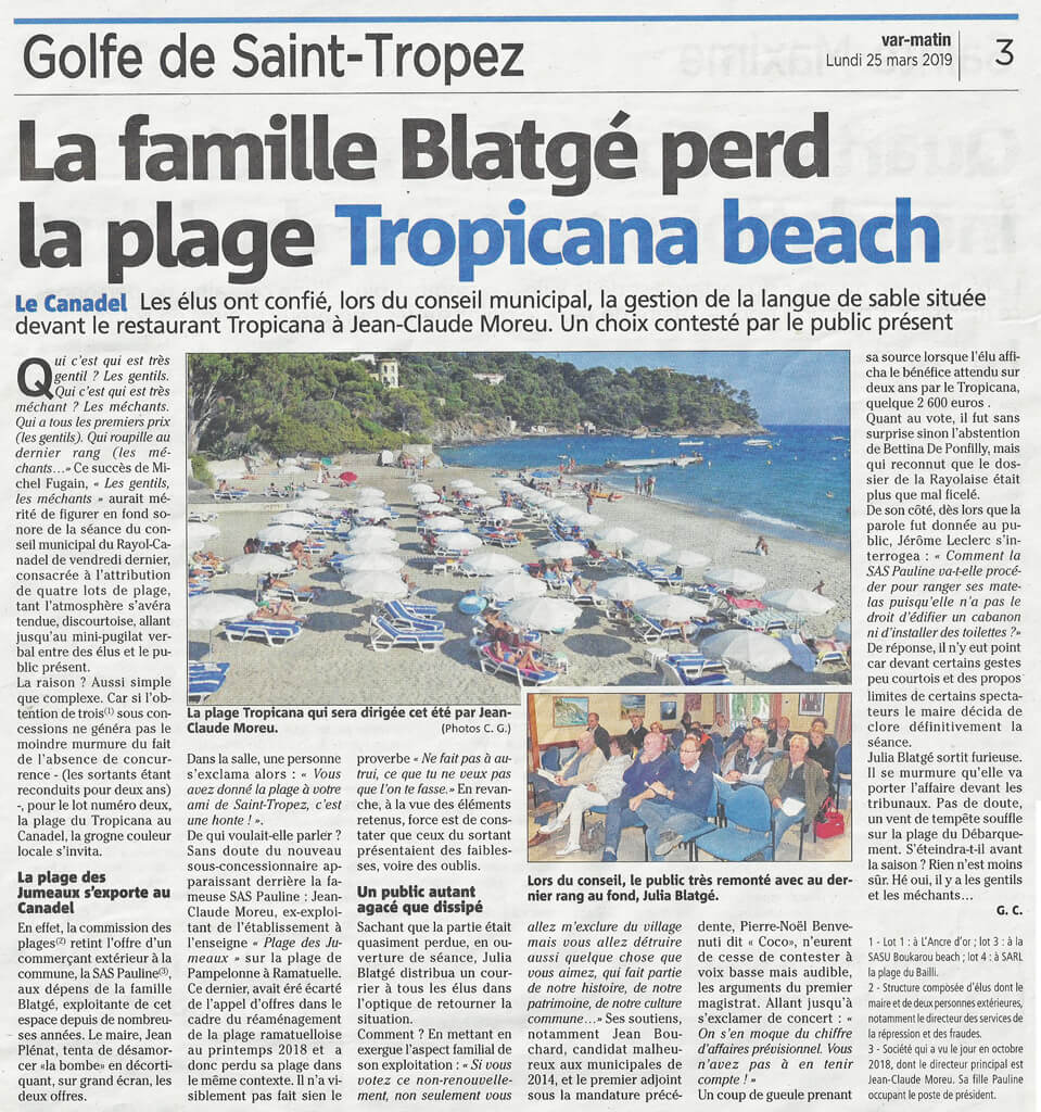 Tropicana et famille Blatgé