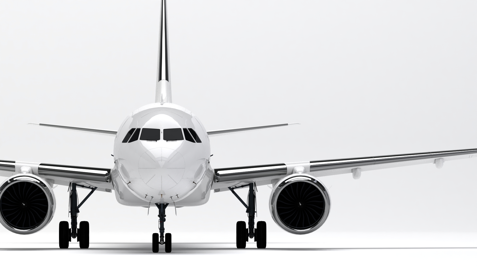 AIRBUS ACJ320NEO FRONT VIEW