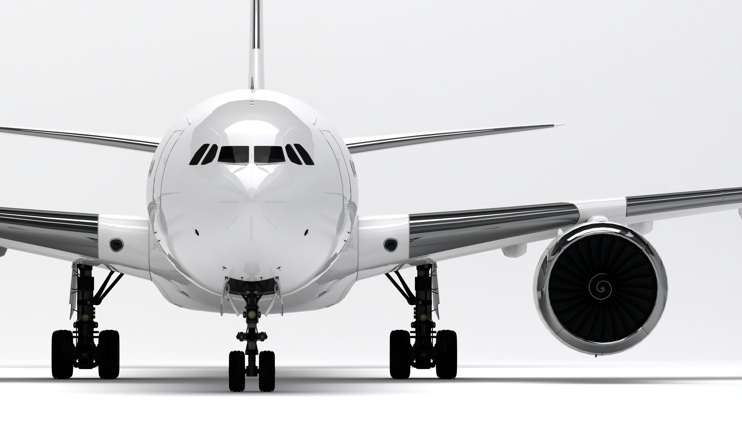 AIRBUS CORPORATE JET ACJ320 FRONT VIEW