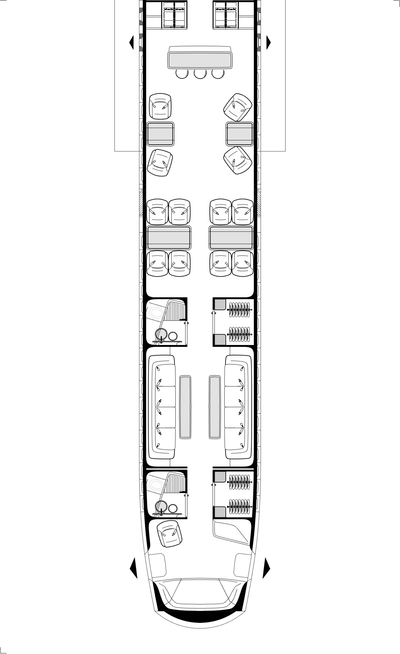 Airbus ACJ321 Multi Role Transport Interior Layout