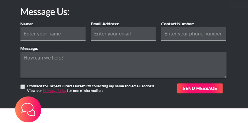 Example CTA Form For Conversion Optimisation