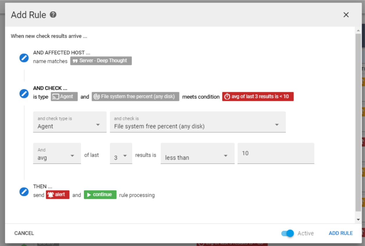 Setting up monitoring rules in a few easy steps