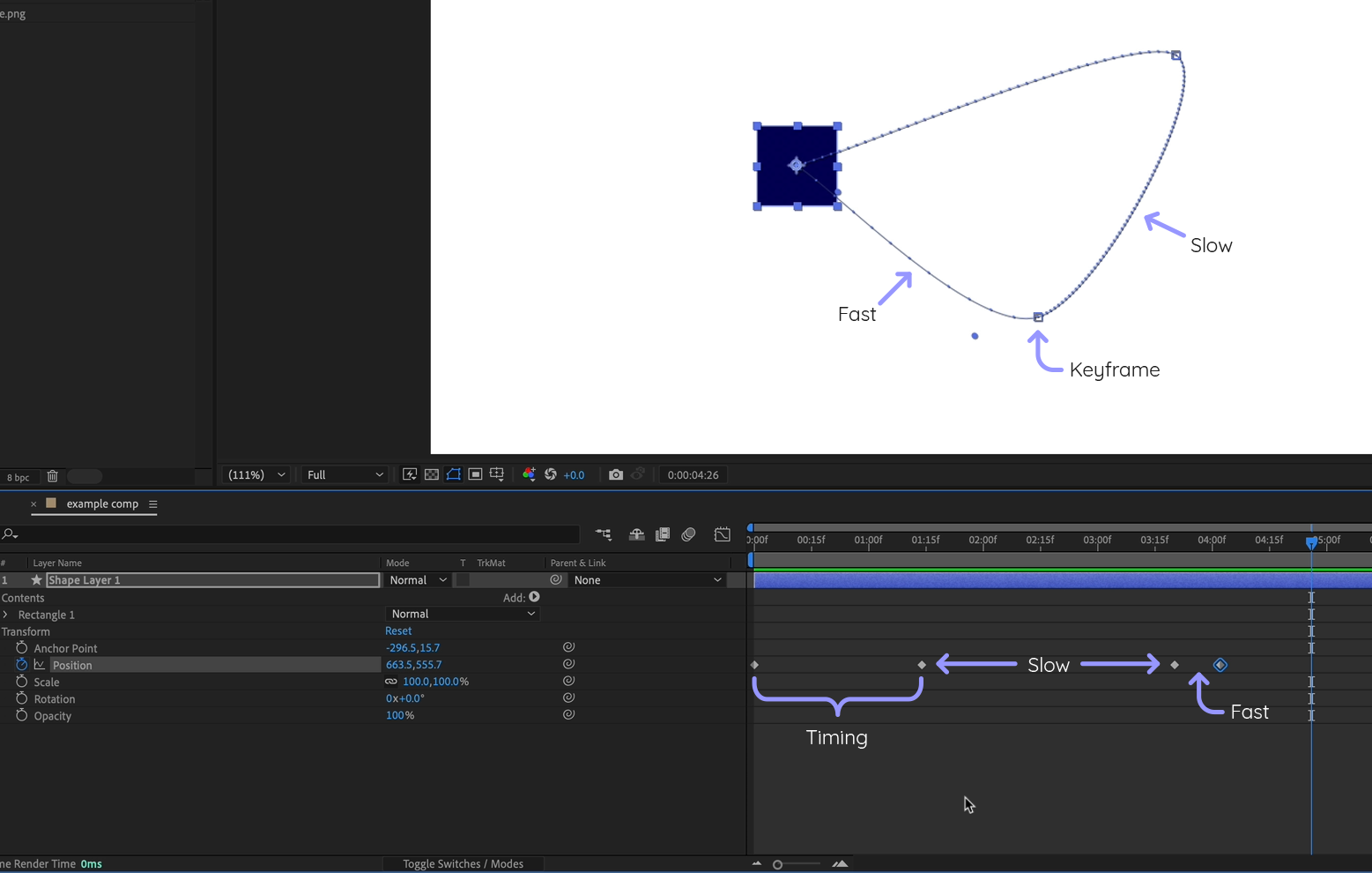 AE Fundamentals Keyframes