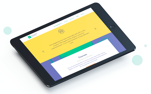 ipad showing website