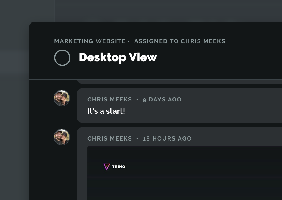 Brilliant project card