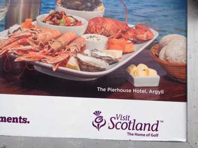 The Pierhouse features in the highly successful Visit Scotland advertising campaign launched to coincide with the Ryder Cup