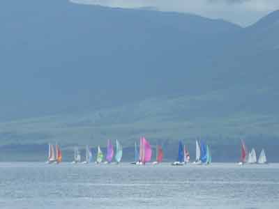 West Highland Yachting Week race around Lismore passes right by the front door of The Pierhouse