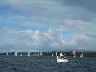 West Highland Yachting Week race around Lismore passes right by the front door of The Pierhouse