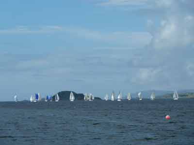 West Highland Yachting Week race around Lismore passes right by the front door of The Pierhouse