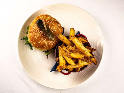 A satisfyingly delicious Pierhouse beef burger