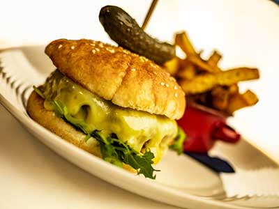 A satisfyingly delicious Pierhouse beef burger