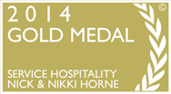Scottish Hotel Awards: 2014 Gold Medal, Service Hospitality, Nick & Nikki Horne