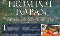 Scottish Sporting Gazette fresh seafood spread