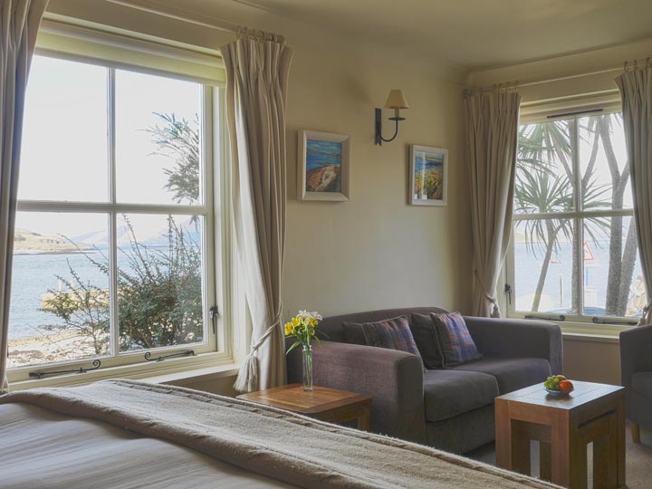 Superior sea view room at The Pierhouse Hotel