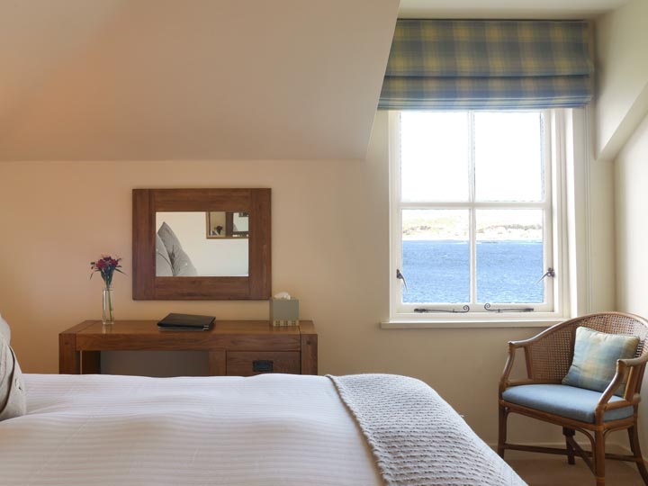 Sea view room at The Pierhouse Hotel