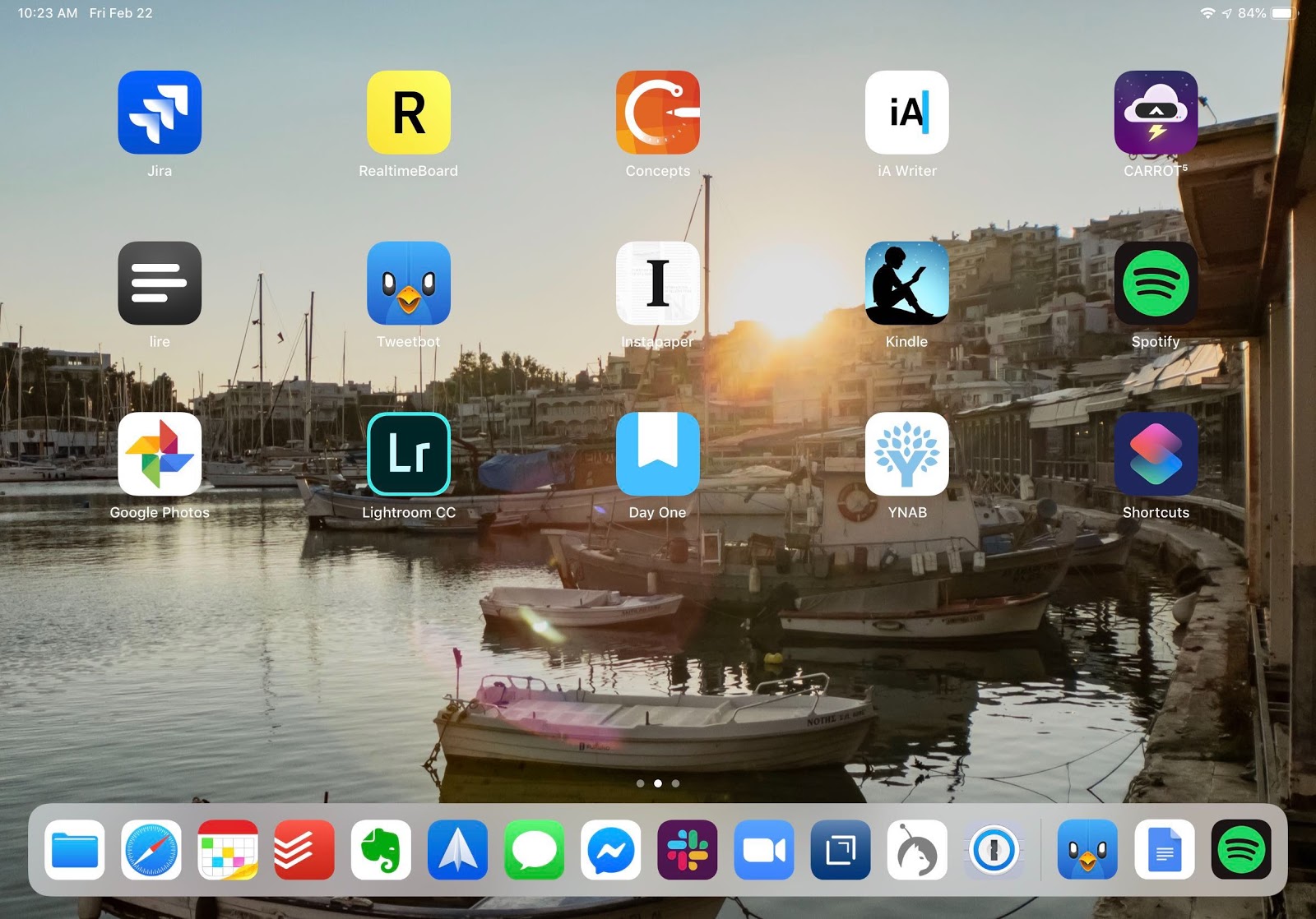 screenshot of ipad with apps
