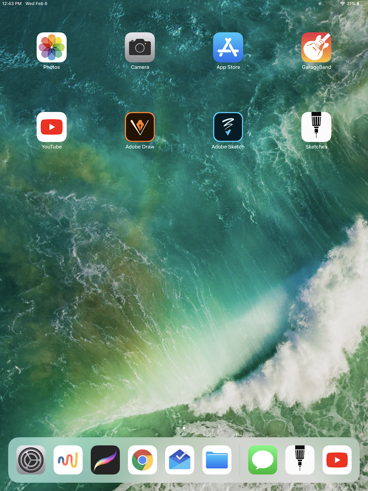 screenshot of ipad with apps