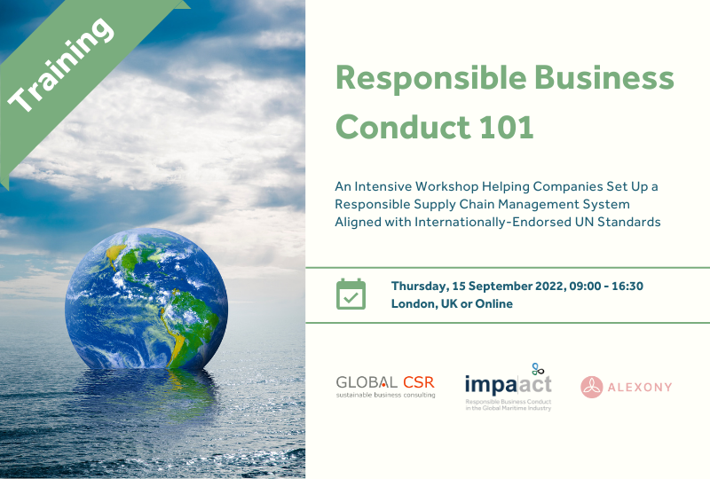 Join our next Workshop on Responsible Business Conduct