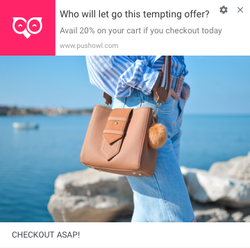 abandoned cart reminder shareable discount