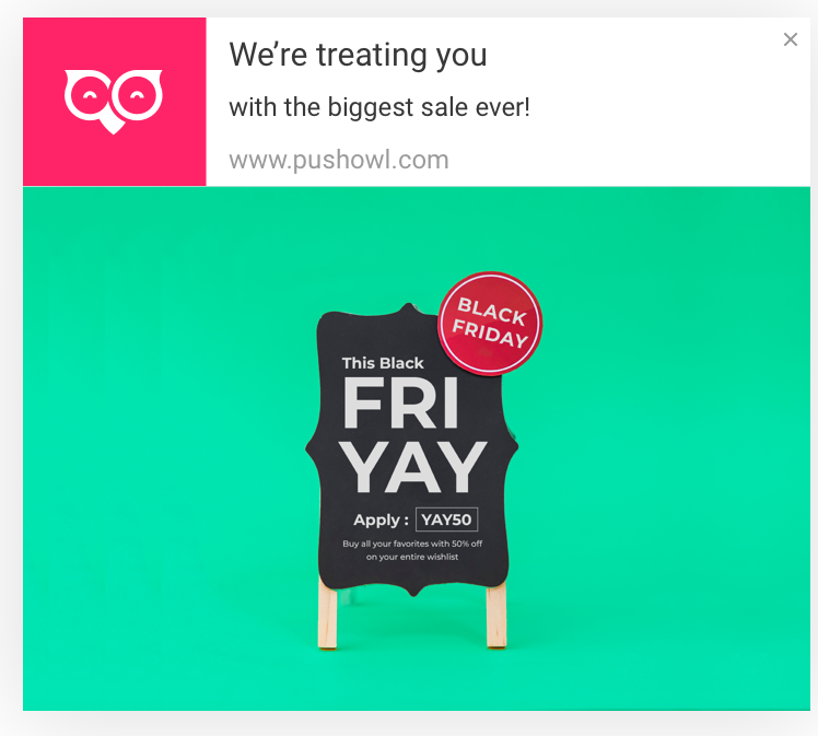 Push notification ideas for black friday