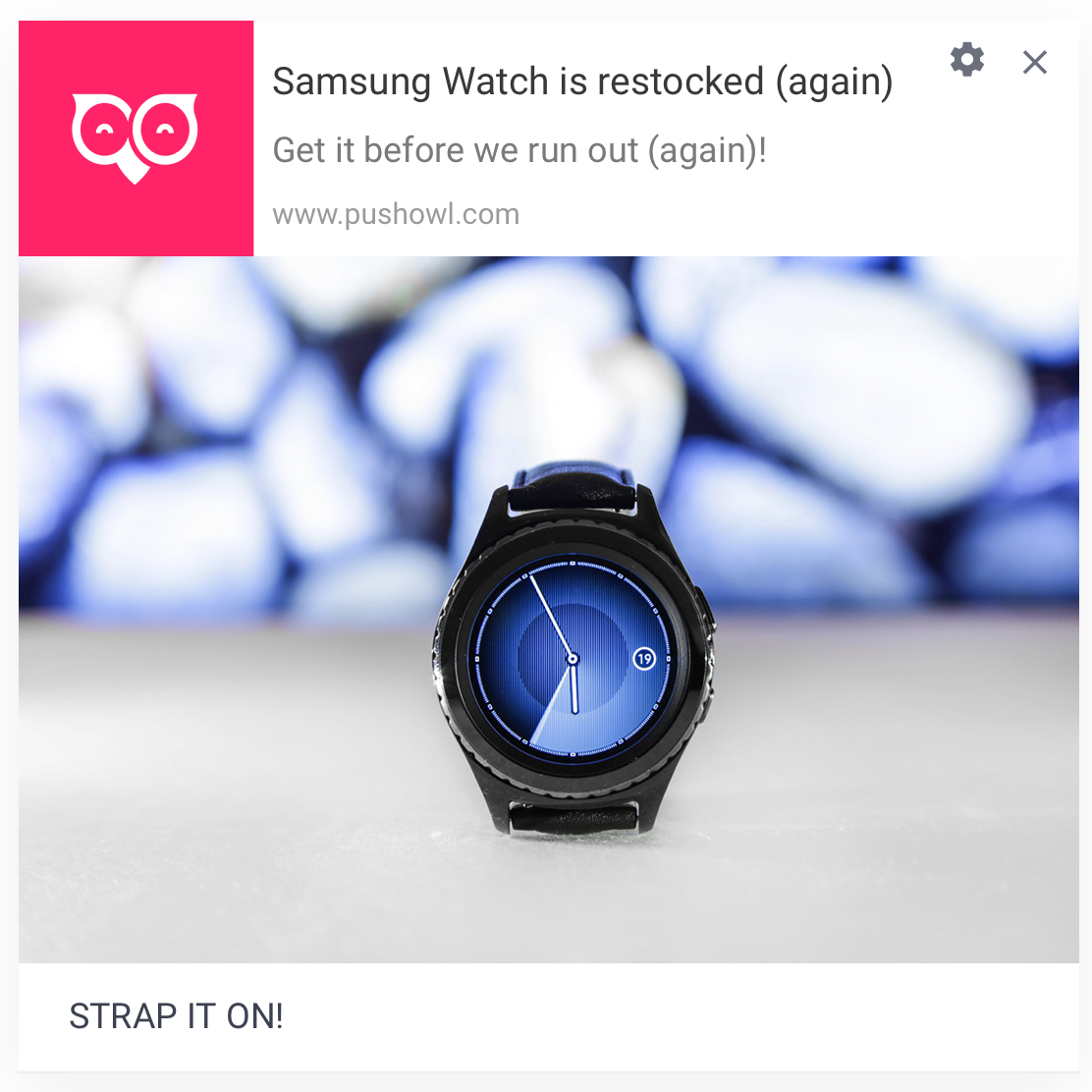 back in stock notification