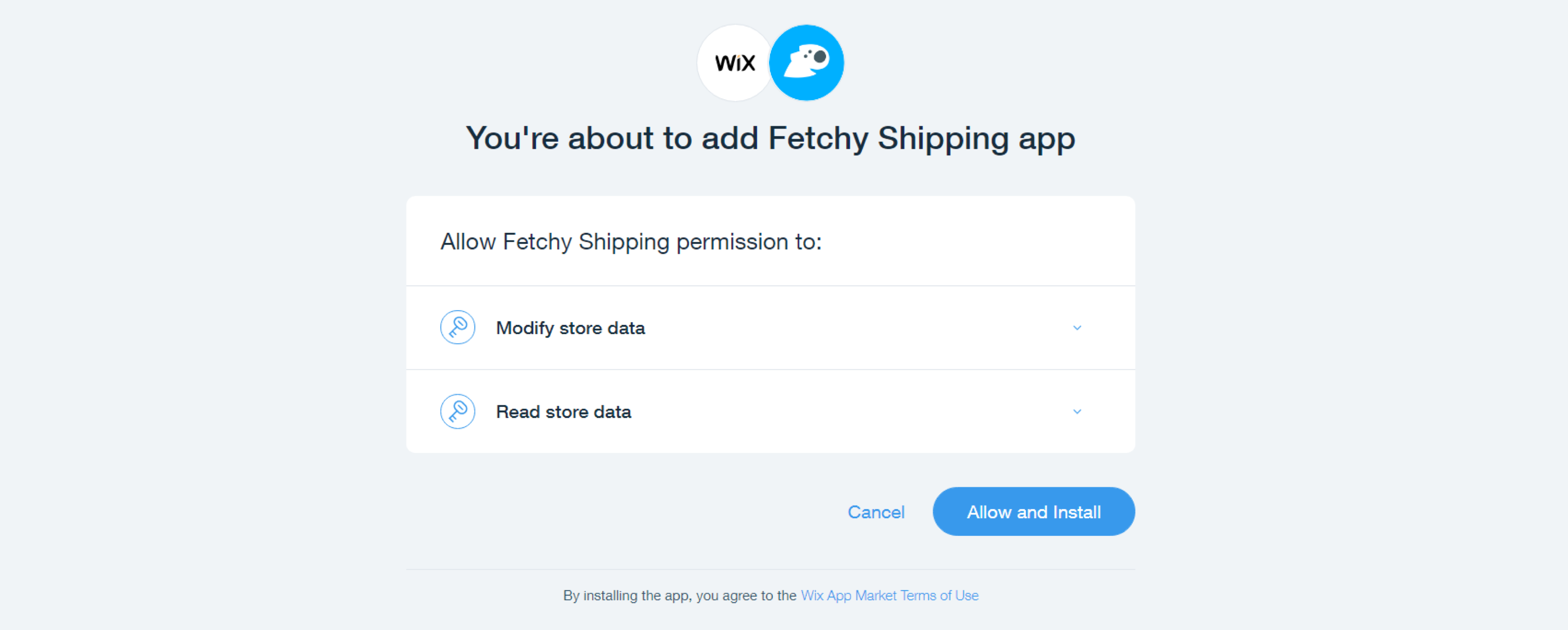 Permissions page