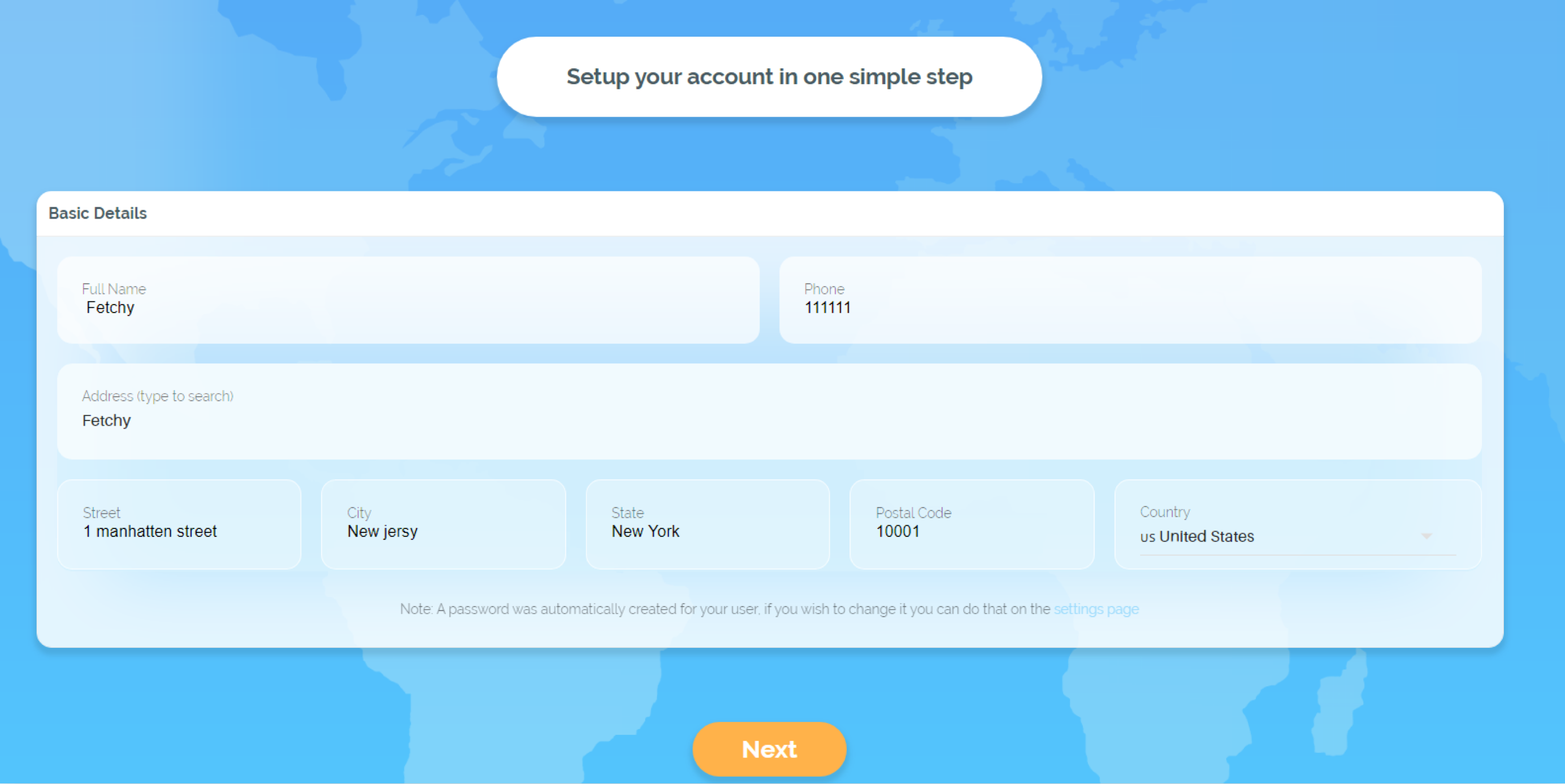 Fetchy account
