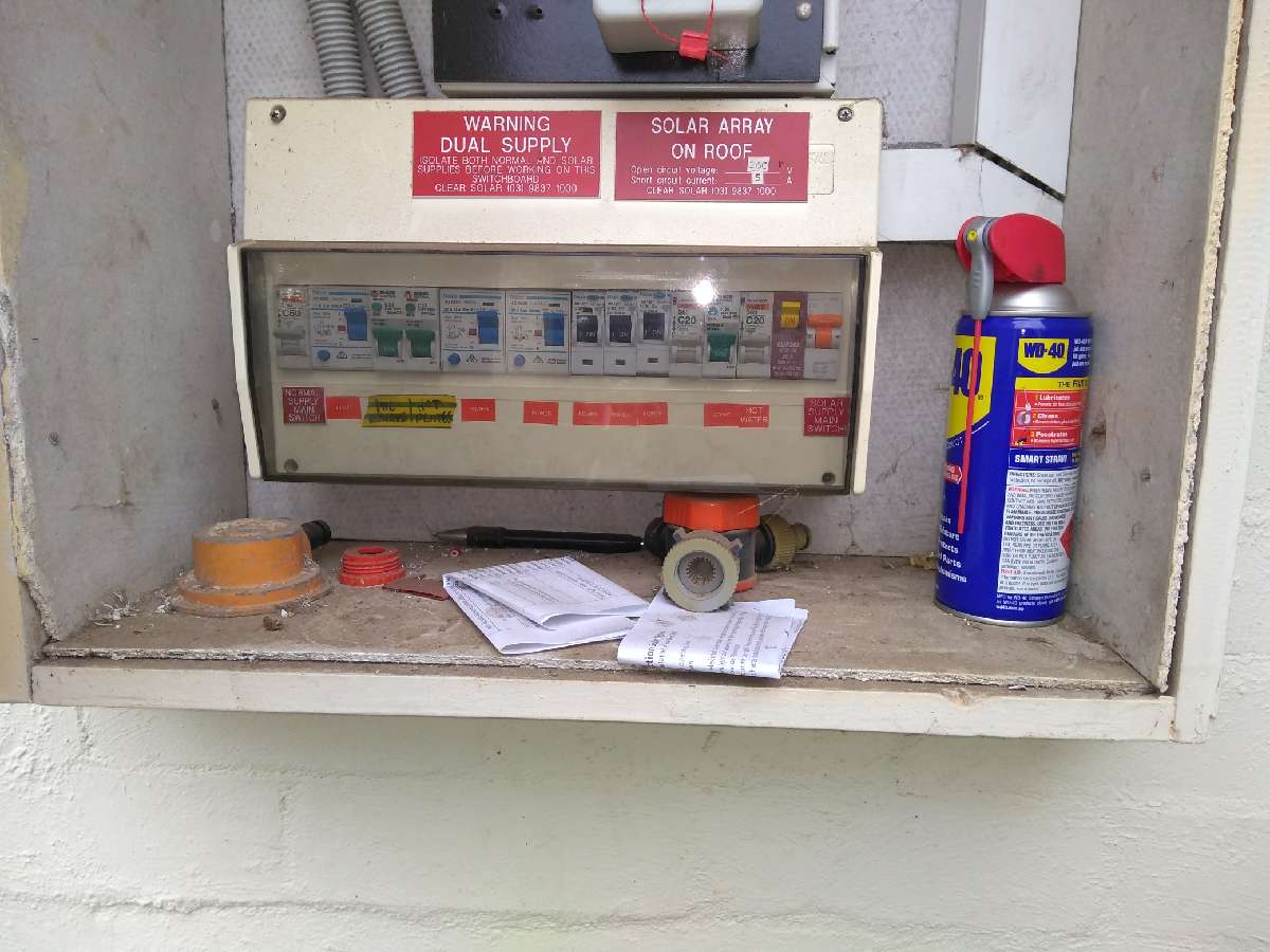 Asbestos in switchboard