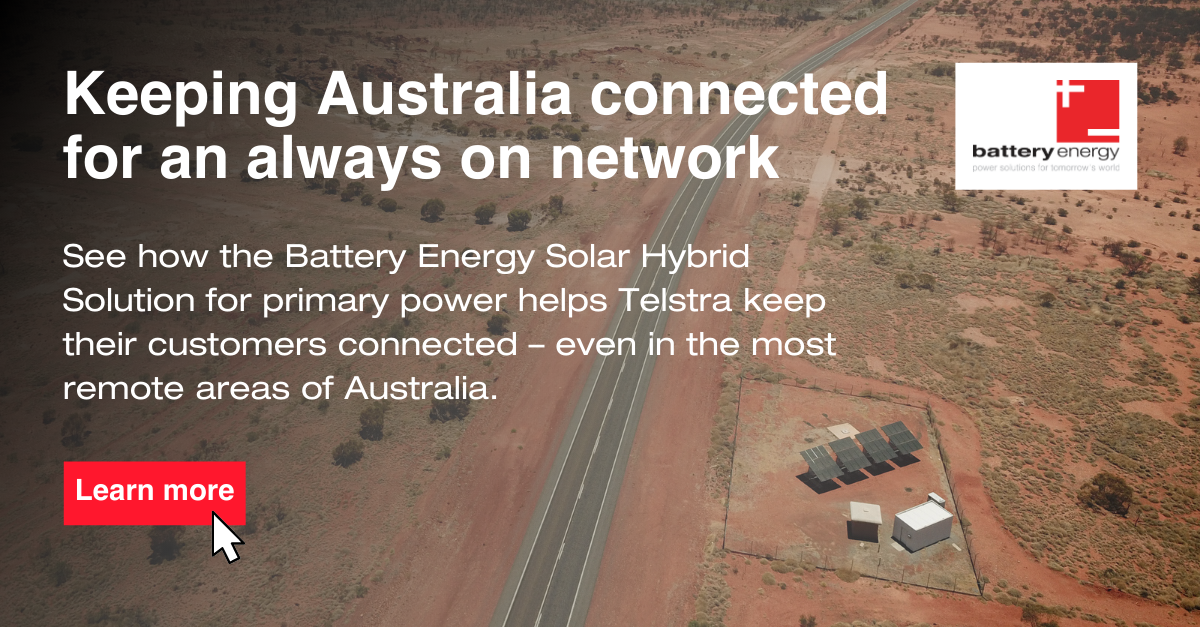 Telstra Radio Network Case studies Battery Energy Australia