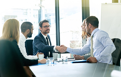 State & local tax specialists meeting with clients