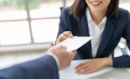 Receiving a check