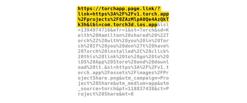 Follow these instructions to get the embeddable Torch project URL