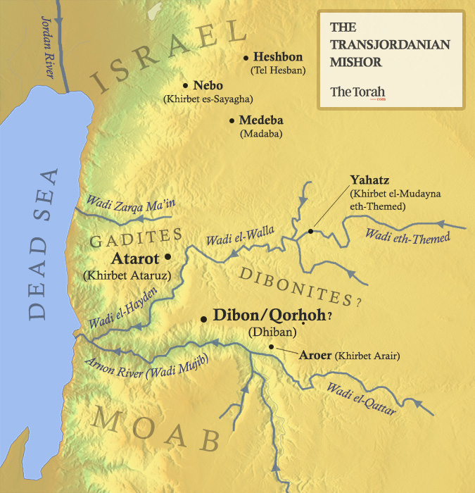 Dibon-Gad Between the Torah and the Mesha Stele