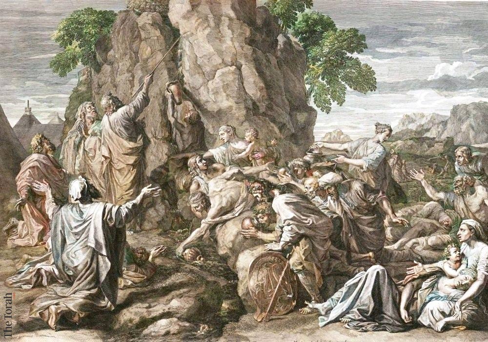 Moses and Aaron Misuse an Asherah to Draw Water from the Rock