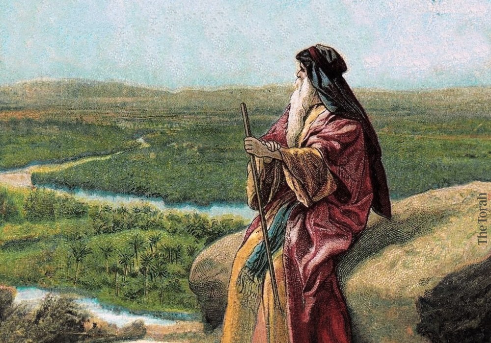 Viewing the Promised Land, Moses Looks Even at the Transjordan