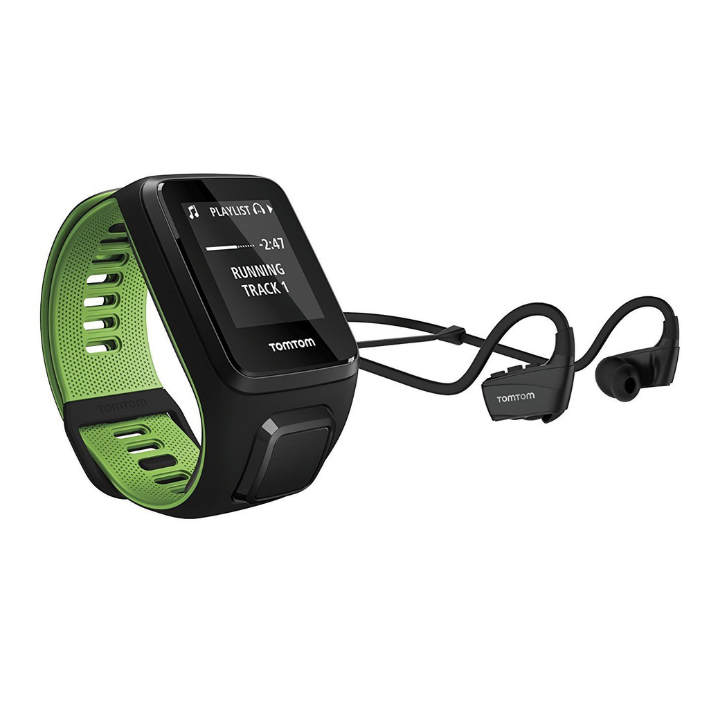 TomTom Runner 3 Cardio + Music + Headphone Black/Green - L