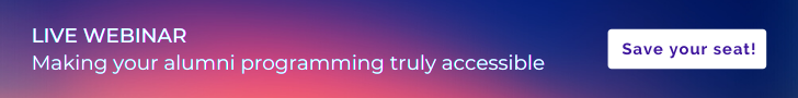 Live Webinar - Making your alumni programming truly accessible