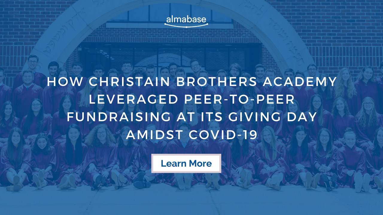 How Christian Brothers Academy leveraged peer-to-peer fundraising at its Giving Day amidst COVID-19