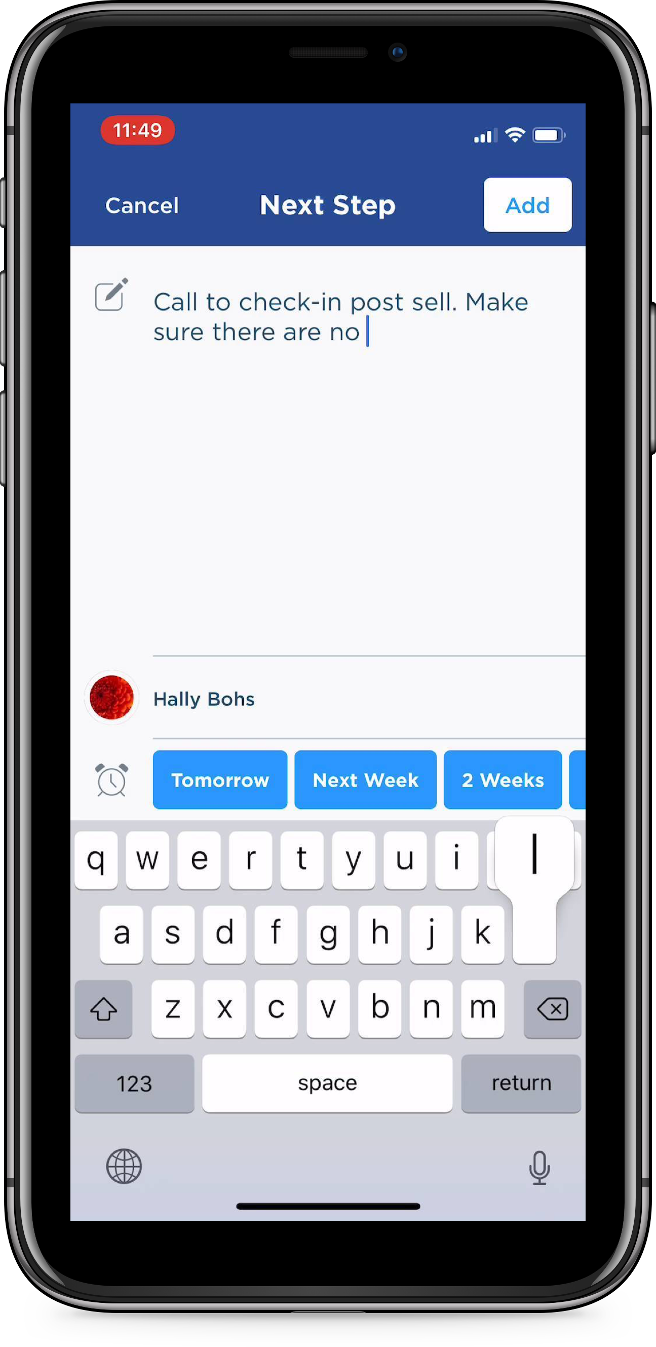 First makes it easy to manage your follow-up with past clients.